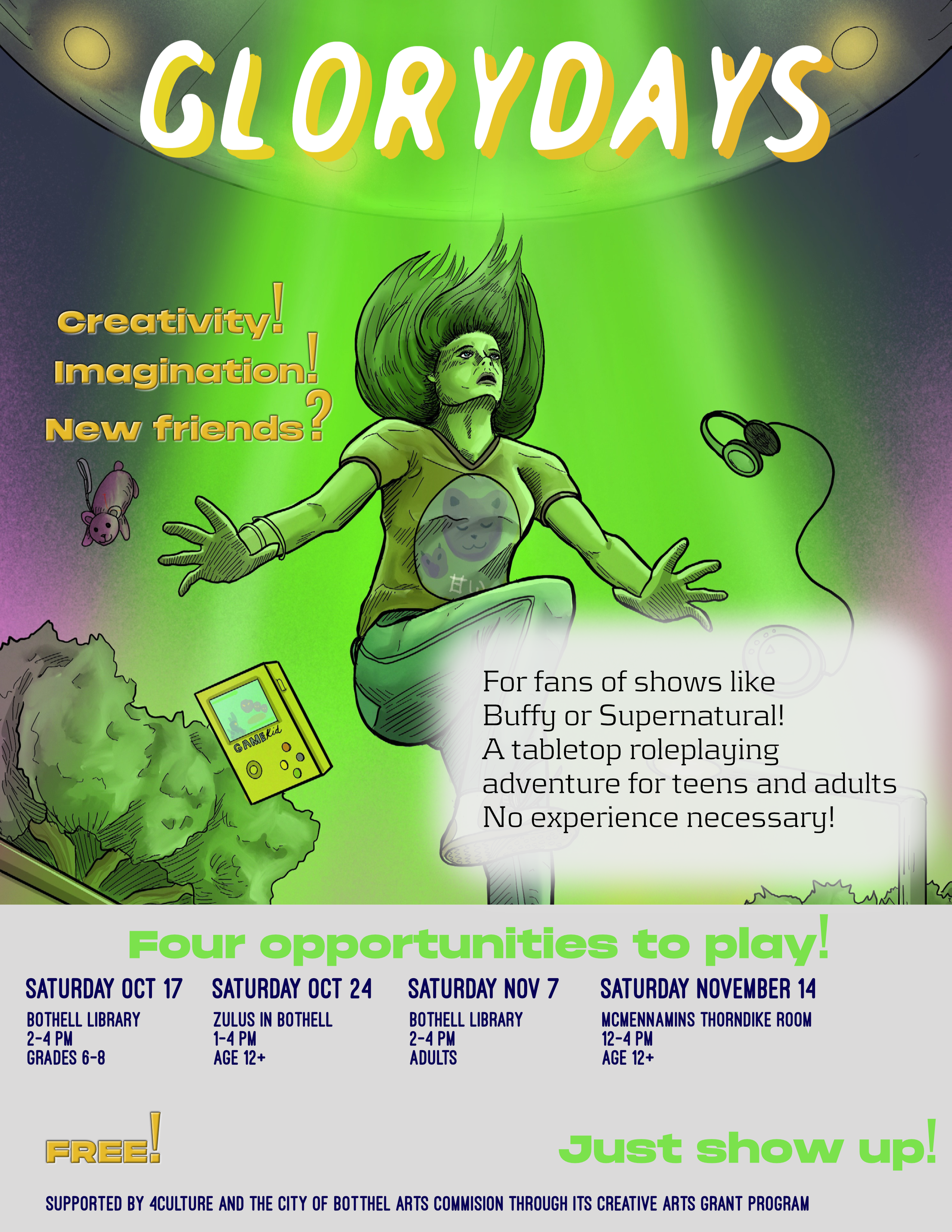 Glorydays event poster
